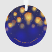 Family Floating Lantern Cruise Vacation Tree オーナメント (裏面)