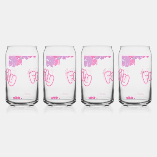 Family Flower Mug ガラス缶 (右)