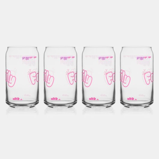 Family Flower Mug ガラス缶 (左)