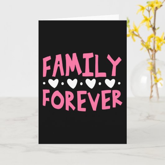 Family Forever カード (黄色い花)