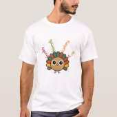 Family Friends Turkey Pie | モダンな感謝祭 Tシャツ (正面)