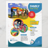 Family Fun Day Flyer Template (正面/裏面)