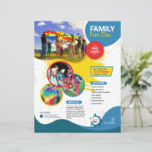 Family Fun Day Flyer Template (スタンド正面)