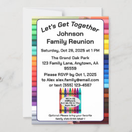 Family Fun Reunion Magnetic Card マグネット招待状