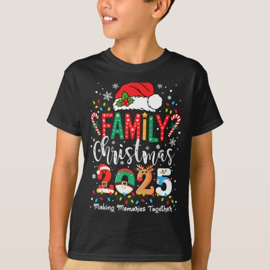 Family Funny Christmas Matching 2025 Santa Tee Paj Tシャツ (正面)