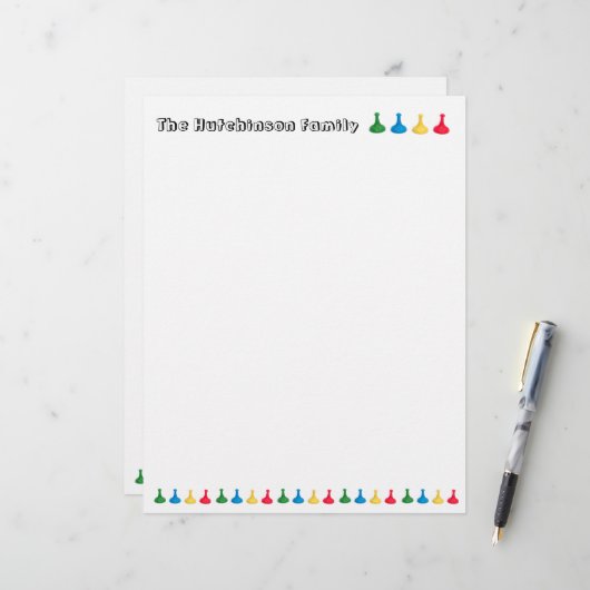 Family Game Lover Letterhead レターヘッド (正面/裏面インサイチュ)