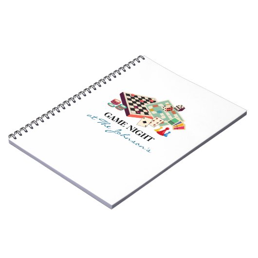 Family Game Night Personalized Scorekeeping ノートブック (左側)