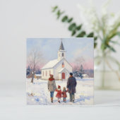 Family going to Church on Christmas Day シーズンカード (スタンド正面)