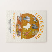 Family Group LOVE SAFARI Souvenir ジグソーパズル (横)