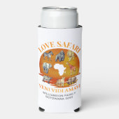 Family Group LOVE SAFARI Souvenir スリム缶クーラー (Seltzer正面)