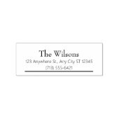 Family Home Address Stamp ラバースタンプ (押印)