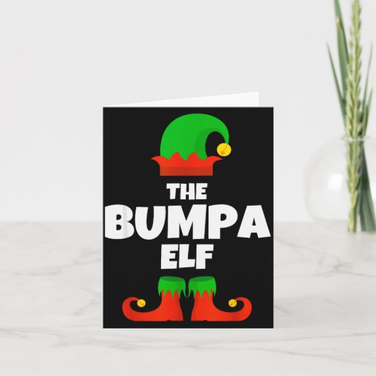 Family I'm The Bumpa Elf Christmas Matching Pajama カード (正面)