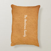 Family in Gingerbread Houseクリスマスフォト アクセントクッション (裏面(縦))