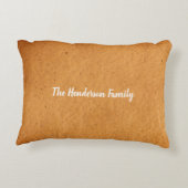 Family in Gingerbread Houseクリスマスフォト アクセントクッション (裏面)