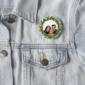 Family in the Snow Button – Cute Christmas Family  缶バッジ (インサイチュ)