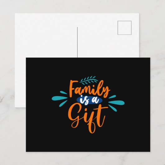 Family is a Gift ポストカード (正面/裏面)