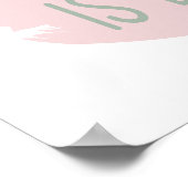 Family is Everything Color Editable Brush Stroke ポスター (角)