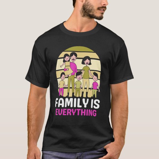Family Is Everything Meeting Families Reunion Gath Tシャツ (正面)