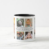 Family Is Everything Quote 6 Photo Black And White マグカップ (中央)