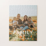 Family Is Forever Photo Keepsake ジグソーパズル<br><div class="desc">Family Is Forever Photo Jigsaw Puzzle. A unique puzzle that you can give your family or even friends as a personalized gift for their birthday, Christmas, or any occasion. This puzzle is an editable template. Just upload your photo to change the image and edit the details. Check the collection to...</div>