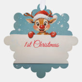 Family Keepsake 1st Christmas オーナメントカード (正面)