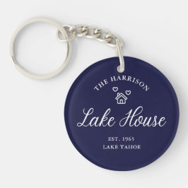 Family Lake House Coastal Custom Decor キーホルダー