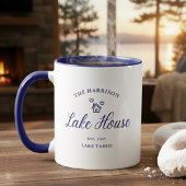 Family Lake House Coastal Custom Decor マグカップ