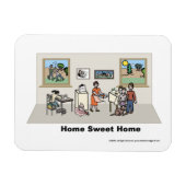 Family Life - Home Sweet Home マグネット (横)