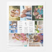 Family Life is the 最高の Life 7 Photo White フリースブランケット (正面)