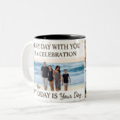 Family Love – 5 Photo Son & Daughter Day Mug ツートーンマグカップ (正面左)