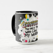 Family Love Burst - personalized Grandparent Day マグカップ (正面左)