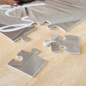 Family Love Heart Modern Script Photo ジグソーパズル (側面)