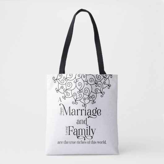 Family & Marriage Tote Bag トートバッグ (正面)