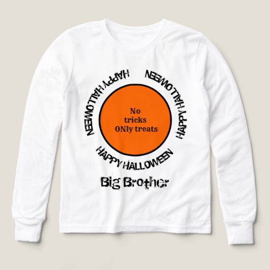 Family Matching Boy Son Typography Happy Halloween (デザイン正面)