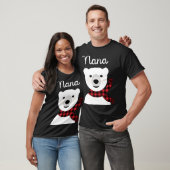 Family Matching Christmas  Buffalo Plaid Nana Bear Tシャツ (ユニセックス)