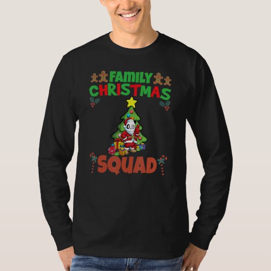 Family Matching Christmas Squad X-Mas Holidays_20 Tシャツ (正面)