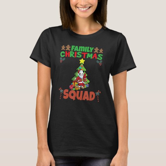 Family Matching Christmas Squad X-Mas Holidays_20 Tシャツ (正面)