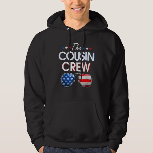 Family Matching Cousin Crew American Flag 4th Of J パーカ (正面)