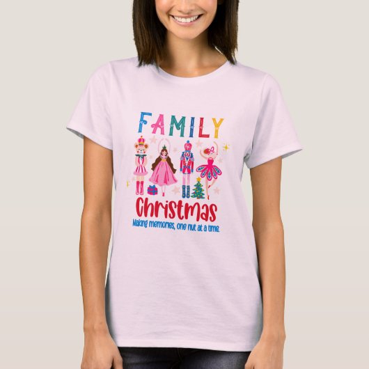 Family Matching Funny Christmas, Nutcracker Ballet Tシャツ (正面)