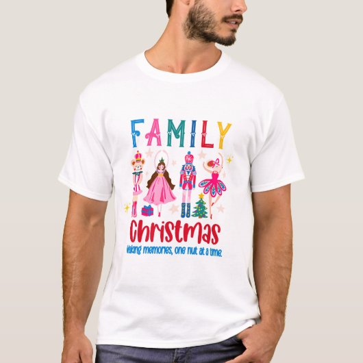 Family Matching Funny Christmas, Nutcracker Ballet Tシャツ (正面)
