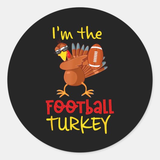 Family Matching Thanksgiving Costume Outfit Uni-ad ラウンドシール (正面)