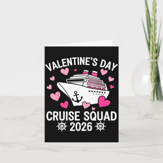 Family Matching Valentines Day Cruise 2026 Husband カード (正面)