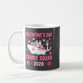 Family Matching Valentines Day Family Cruise Squad コーヒーマグカップ (左)