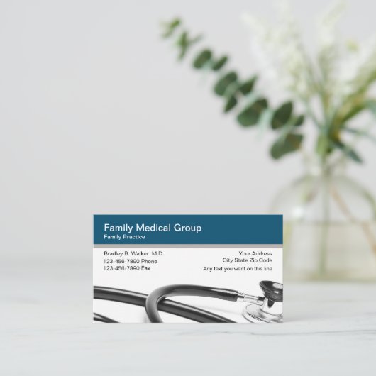 Family Medical Doctor名刺 名刺 (スタンド正面)