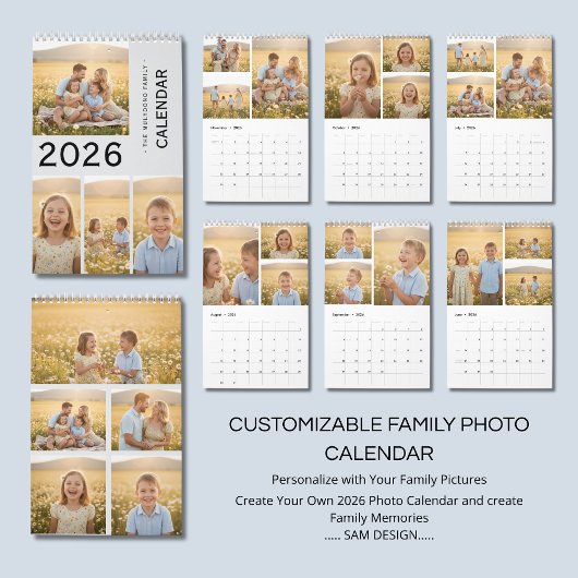 Family Memories 2026 Photo Calendar | Cherish Ever カレンダー