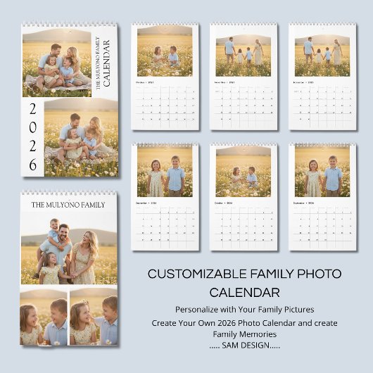 Family Memories 2026 Photo Calendar | Cherish Ever カレンダー