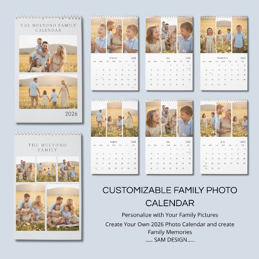 Family Memories 2026 Photo Calendar | Cherish Ever カレンダー
