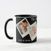 Family Memories 4-Photo Collage Black Coffee Mug マグカップ (左)