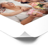 Family Memories 9 Photo Grid Personalized Collage ポスター (コーナー)