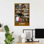 Family Memories Modern Photo Collage ポスター (ホームオフィス)